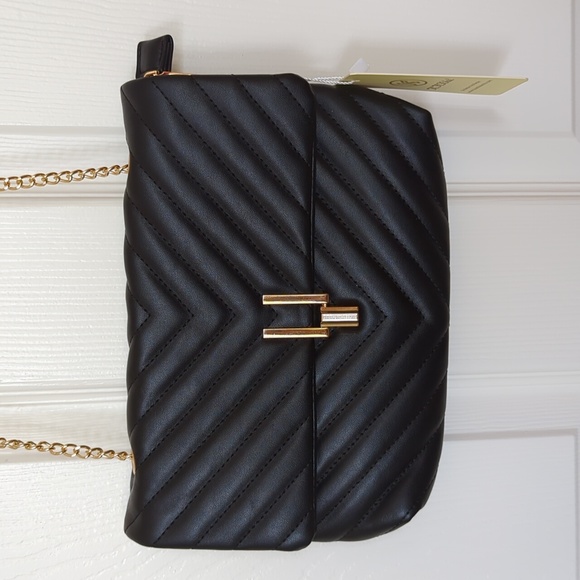 KKXIU Small Black Quilted Shoulder Bag NWT - Picture 6 of 6